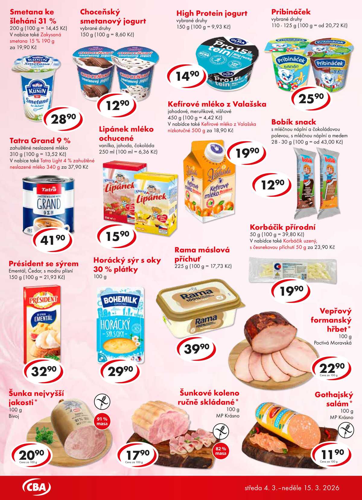 CBA potraviny od 4.3. do 15.3.2026 strana 2
