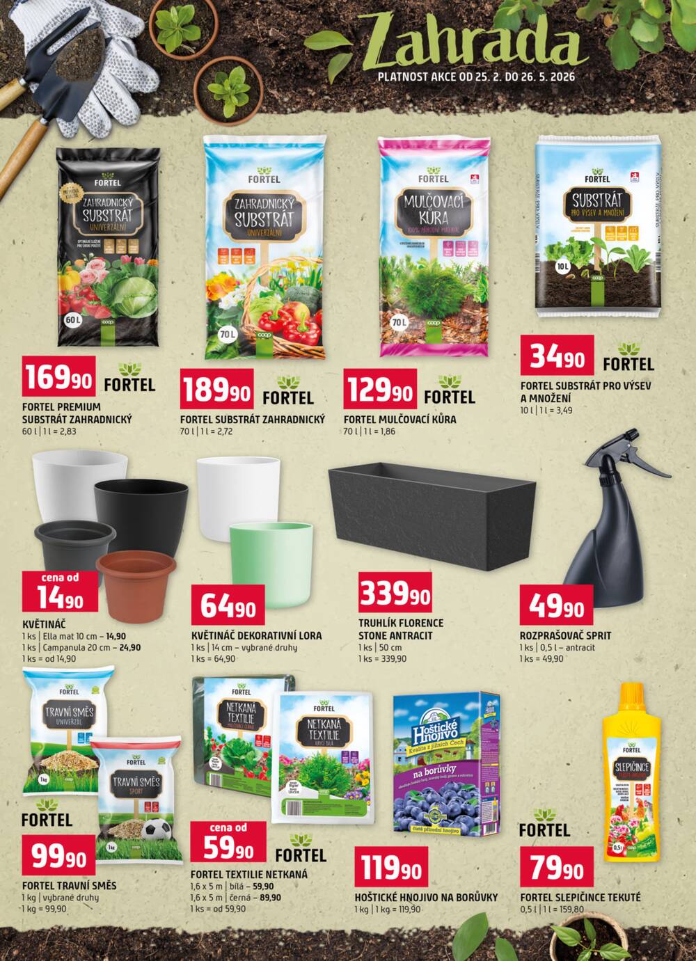 Terno Třeboň, Týn n. Vlt., Bechyně, České Budějovice, Hradec Králové, Olomouc, Borovany od 25.2. do 3.3.2026