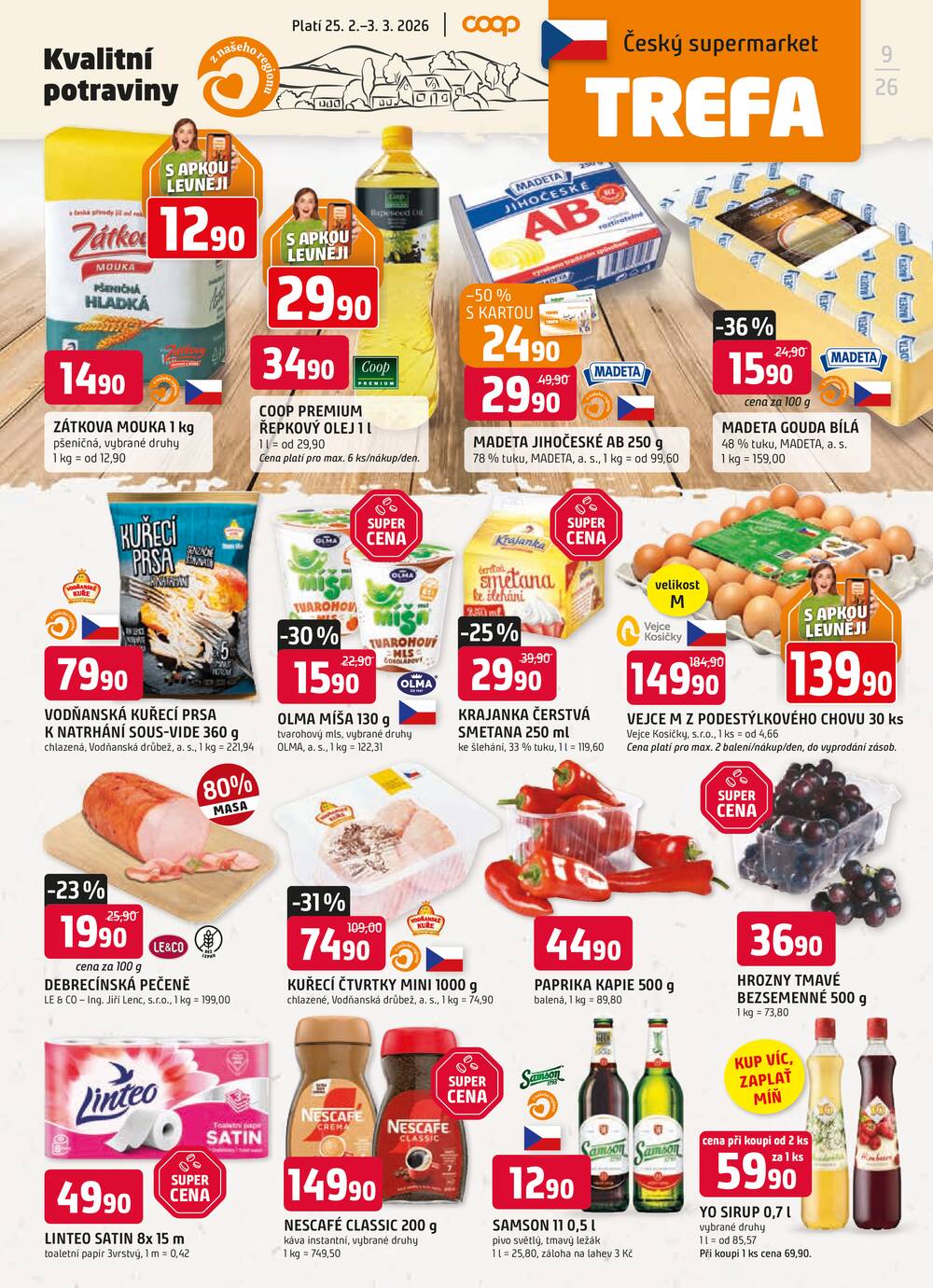 Trefa od 25.2. do 3.3.2026