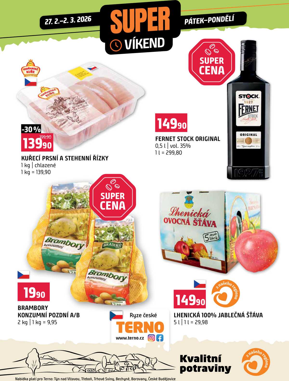 Terno Víkendová akce od 27.2. do 2.3.2026 strana 1
