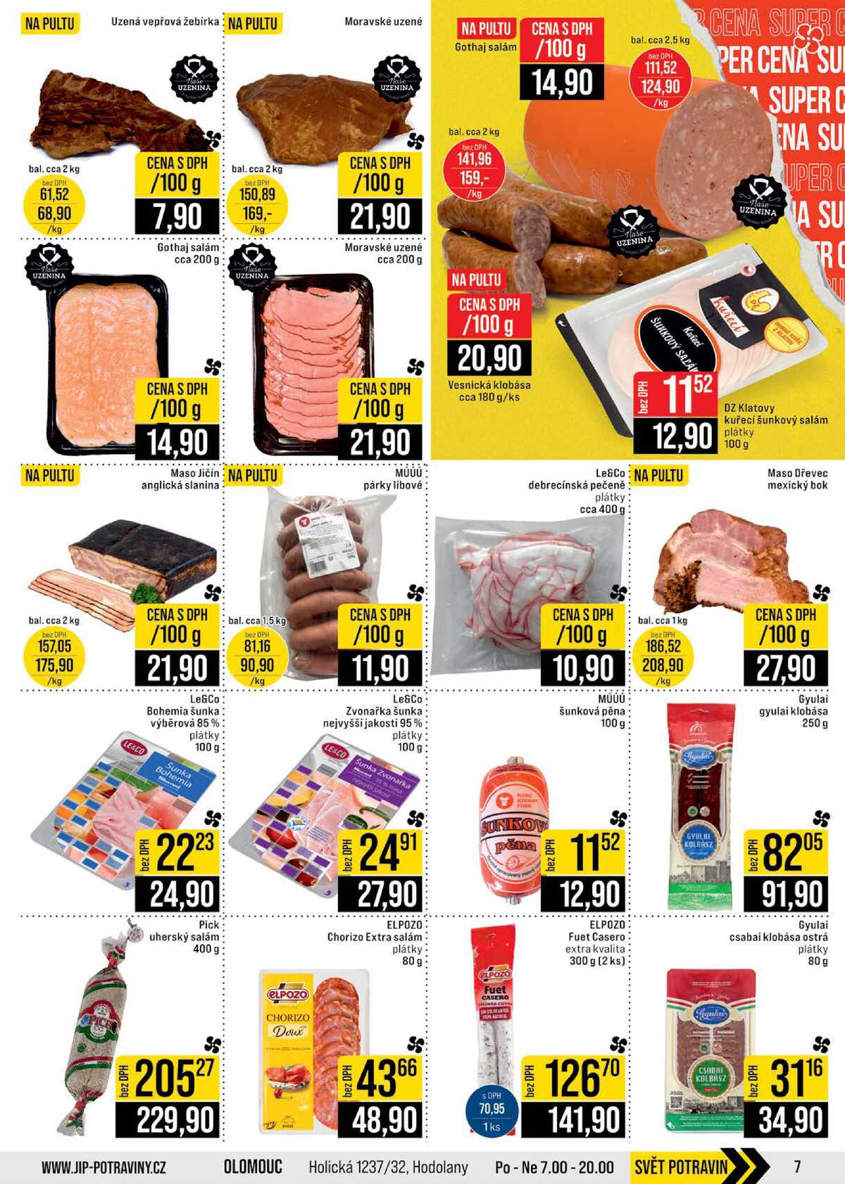 JIP Cash & Carry Brno, Praha, Ostrava, Jilemnice, Pardubice, Ostrava, Karlovy Vary, Olomouc a Zlín od 18.2. do 24.2.2026 strana 7