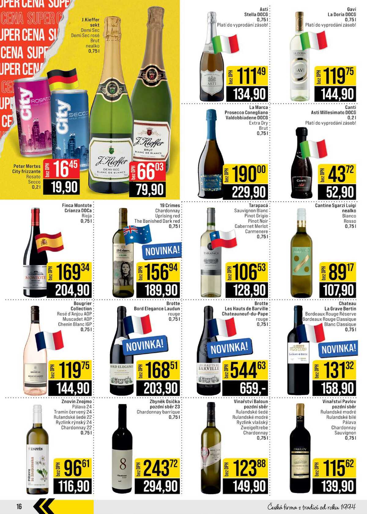 JIP Cash & Carry Brno, Praha, Ostrava, Jilemnice, Pardubice, Ostrava, Karlovy Vary, Olomouc a Zlín od 18.2. do 24.2.2026 strana 16