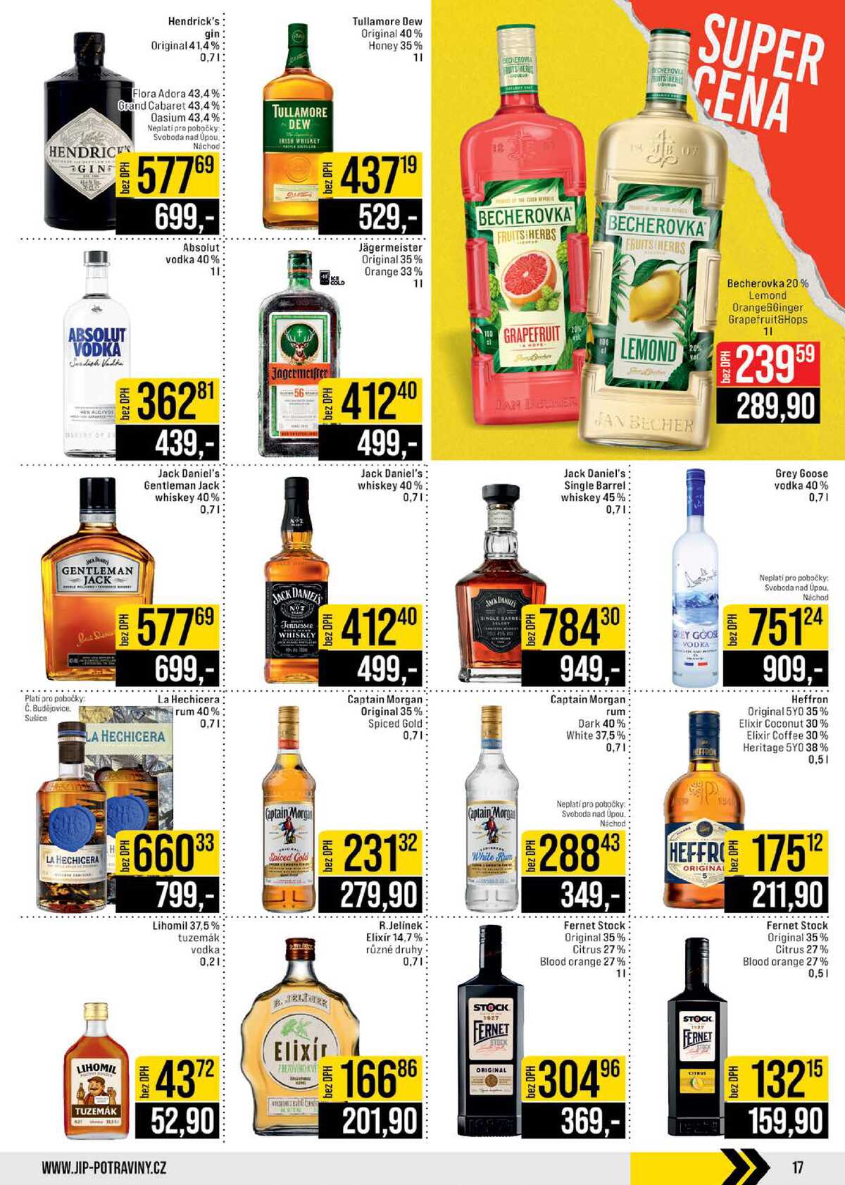 JIP Cash & Carry České Budějovice, Most, Náchod, Polička, Sušice a Svoboda nad Úpou od 18.2. do 24.2.2026 strana 17