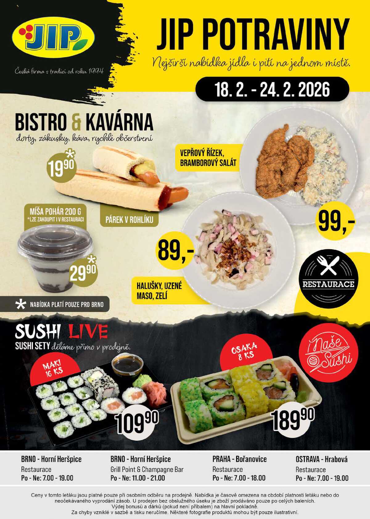 JIP Cash & Carry České Budějovice, Most, Náchod, Polička, Sušice a Svoboda nad Úpou od 18.2. do 24.2.2026 strana 20