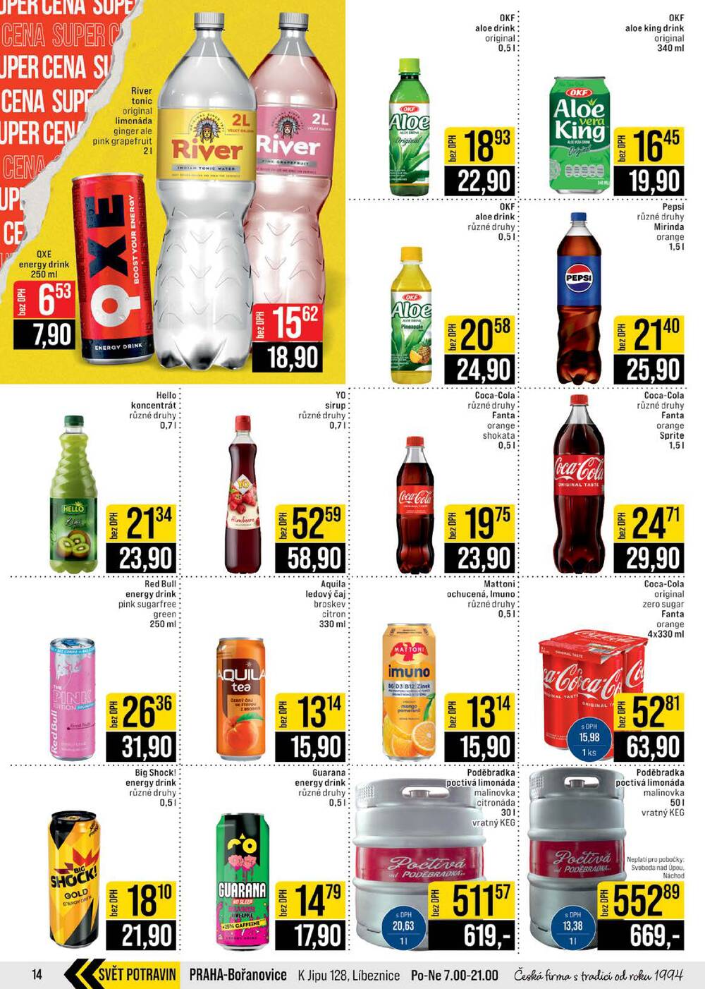 JIP Cash & Carry České Budějovice, Most, Náchod, Polička, Sušice a Svoboda nad Úpou od 18.2. do 24.2.2026