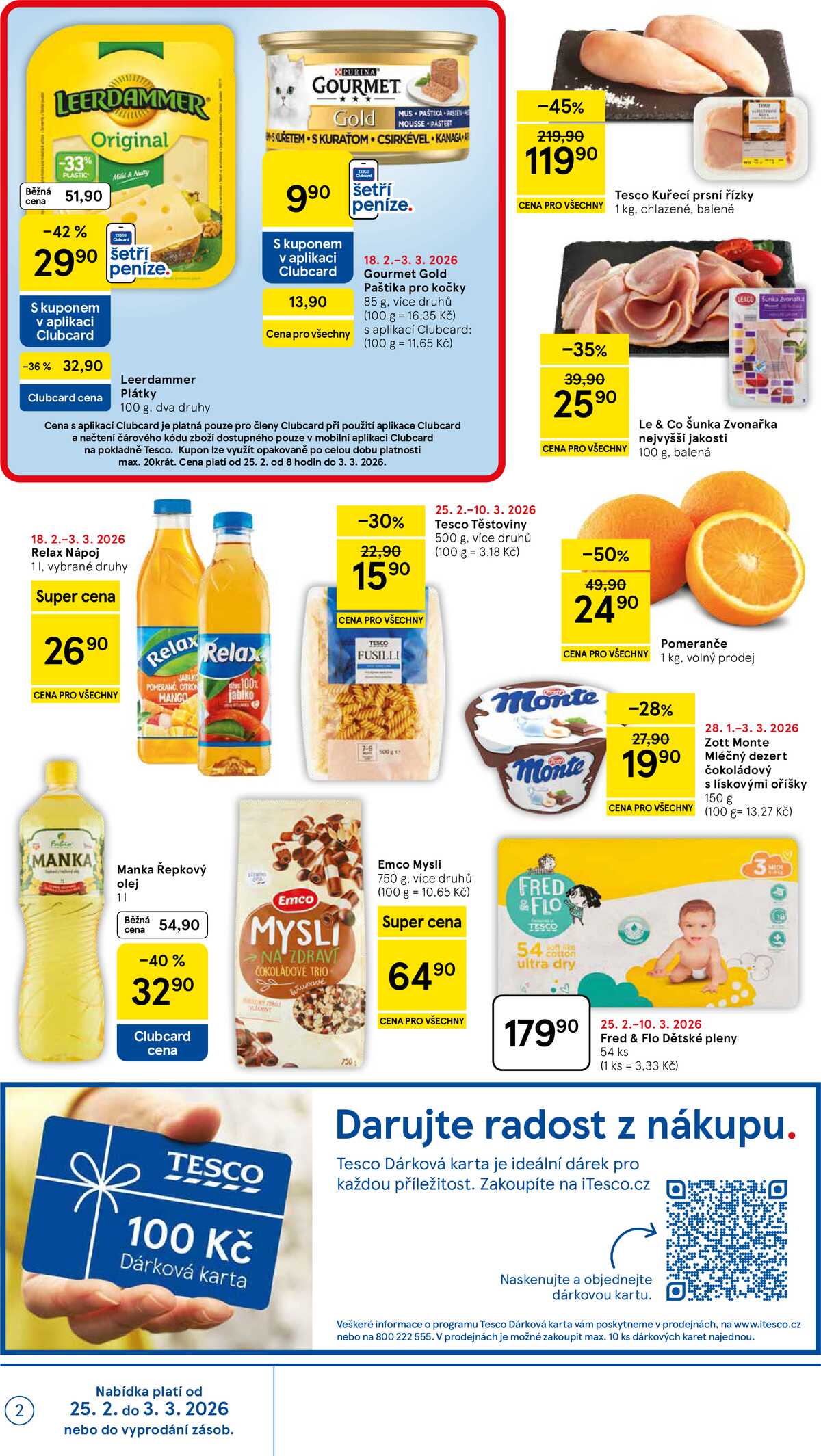 Tesco supermarkety od 25.2. do 3.3.2026 strana 2