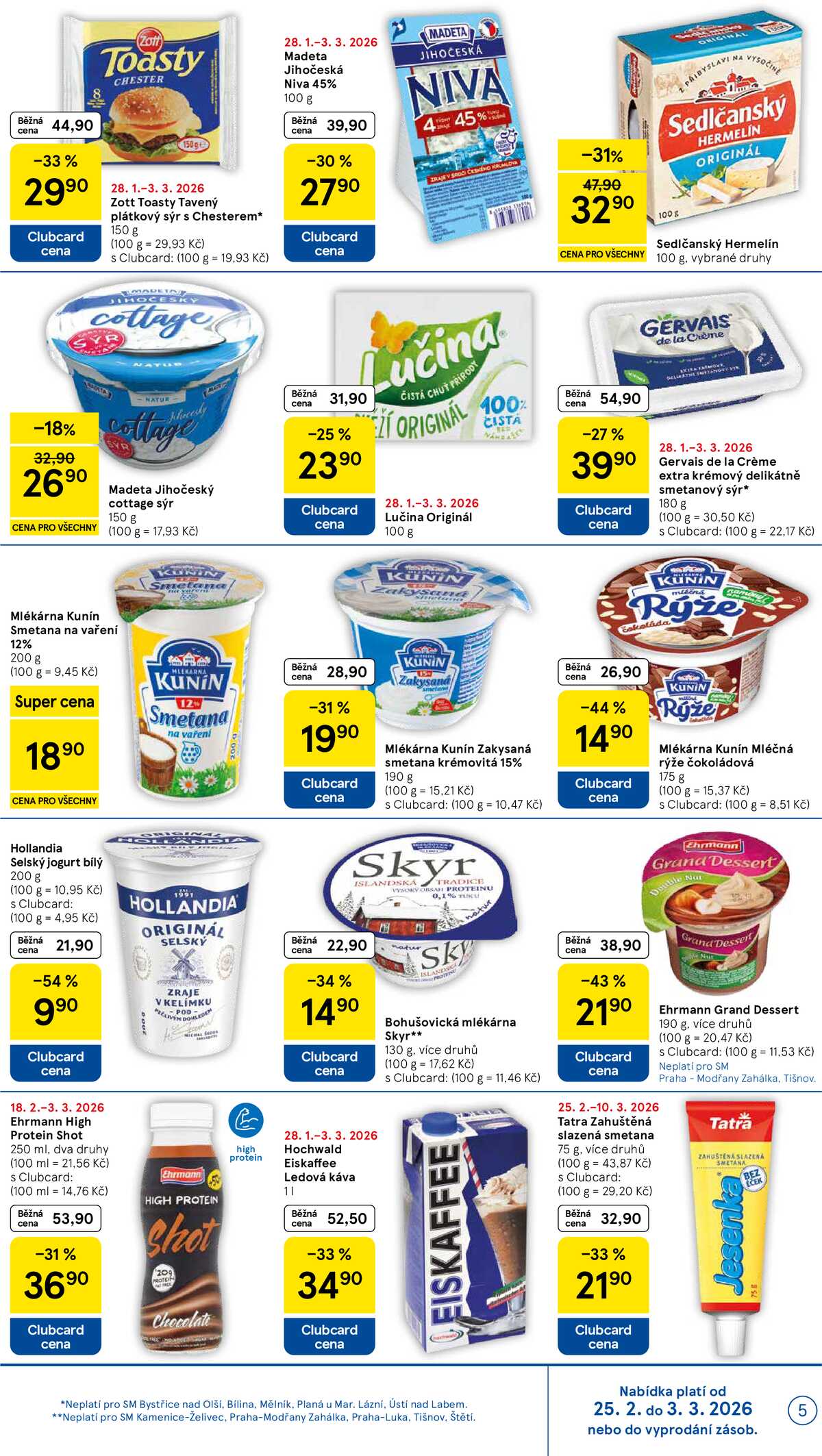 Tesco supermarkety od 25.2. do 3.3.2026 strana 5