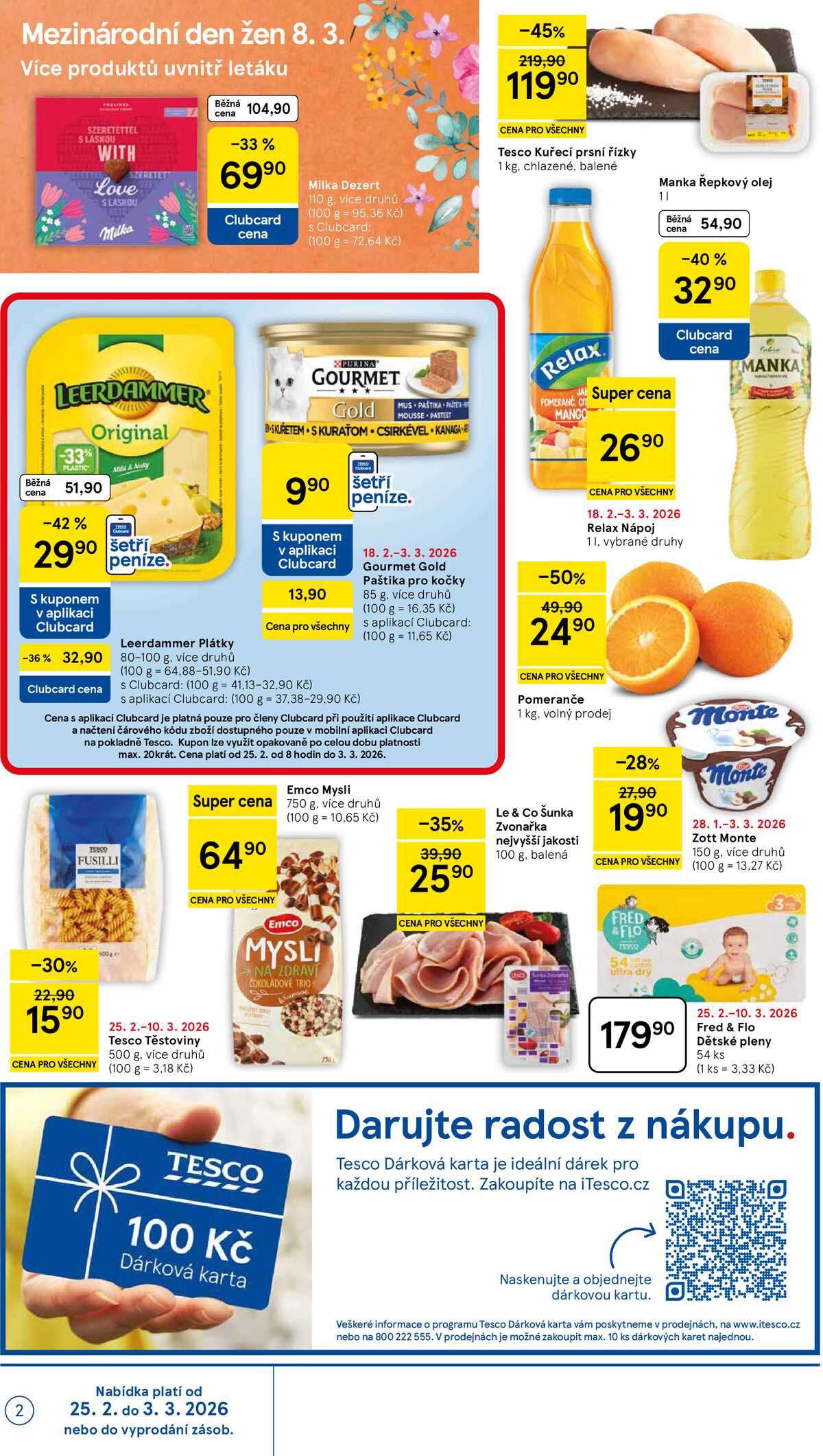 Tesco malé hypermarkety od 25.2. do 3.3.2026 strana 2