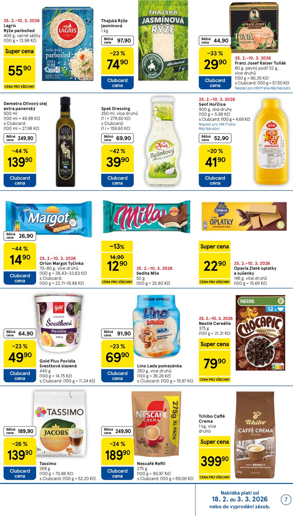 Tesco malé hypermarkety od 25.2. do 3.3.2026 strana 7
