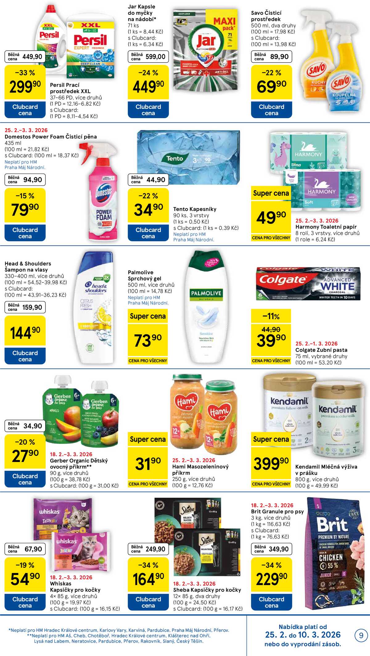 Tesco malé hypermarkety od 25.2. do 3.3.2026 strana 9