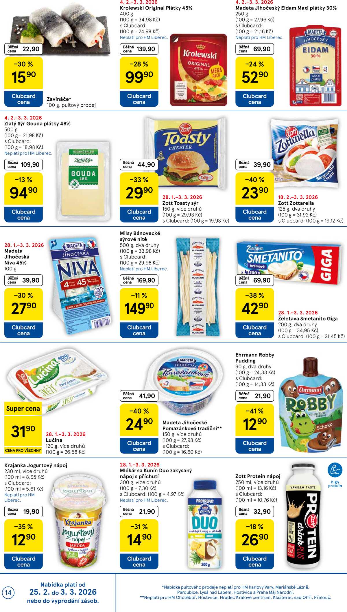 Tesco malé hypermarkety od 25.2. do 3.3.2026 strana 14