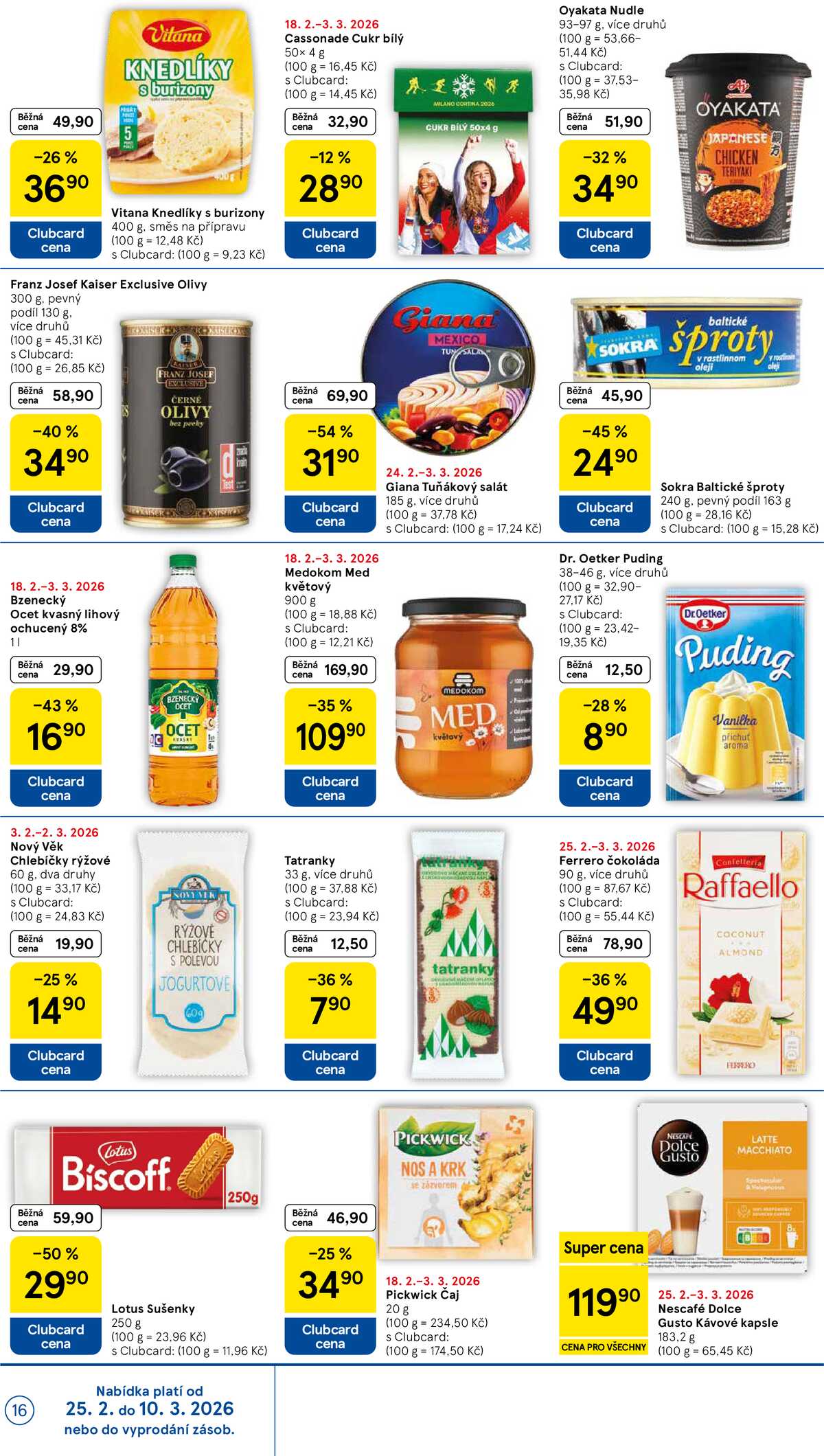 Tesco malé hypermarkety od 25.2. do 3.3.2026 strana 16