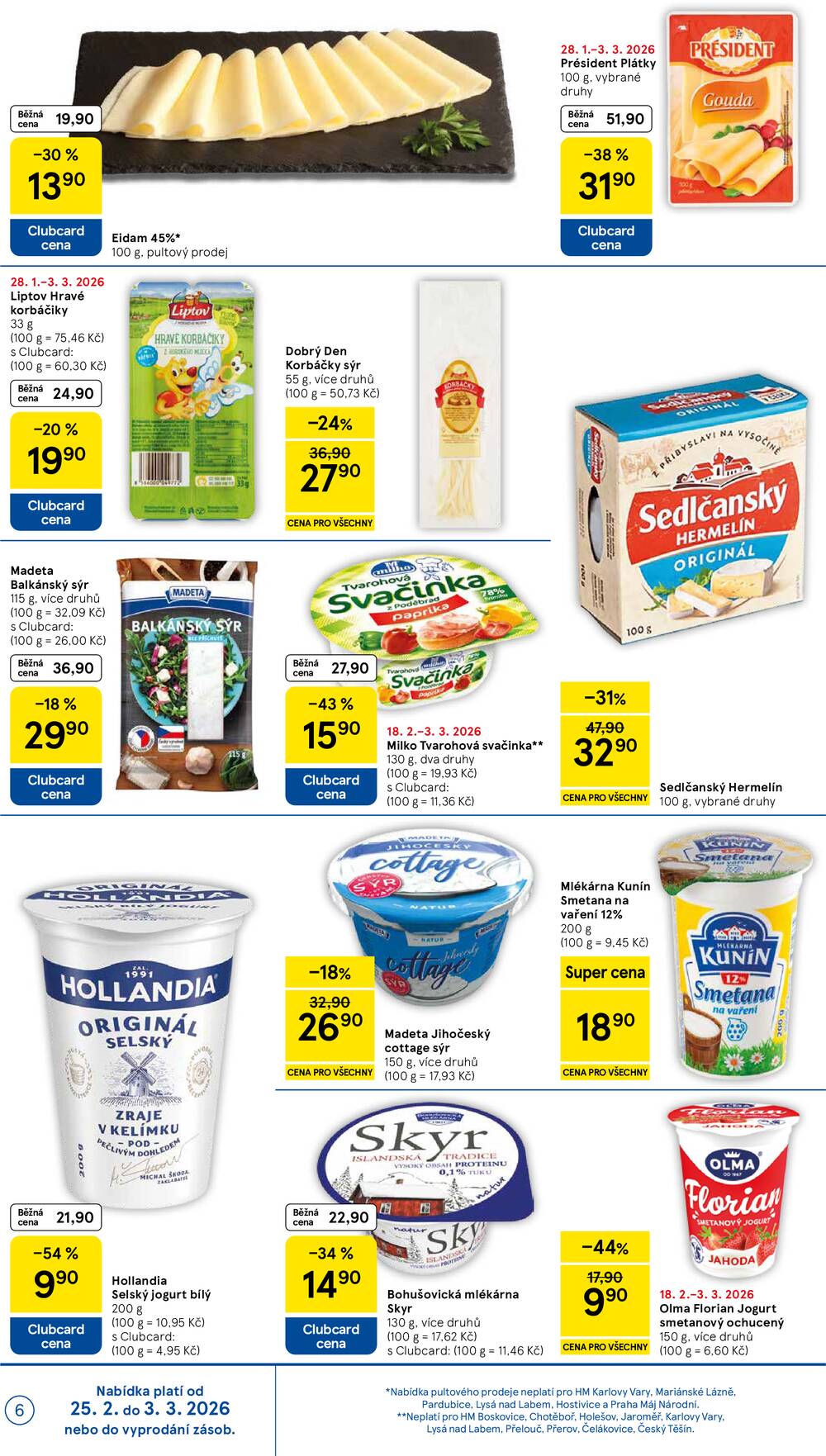 Tesco malé hypermarkety od 25.2. do 3.3.2026