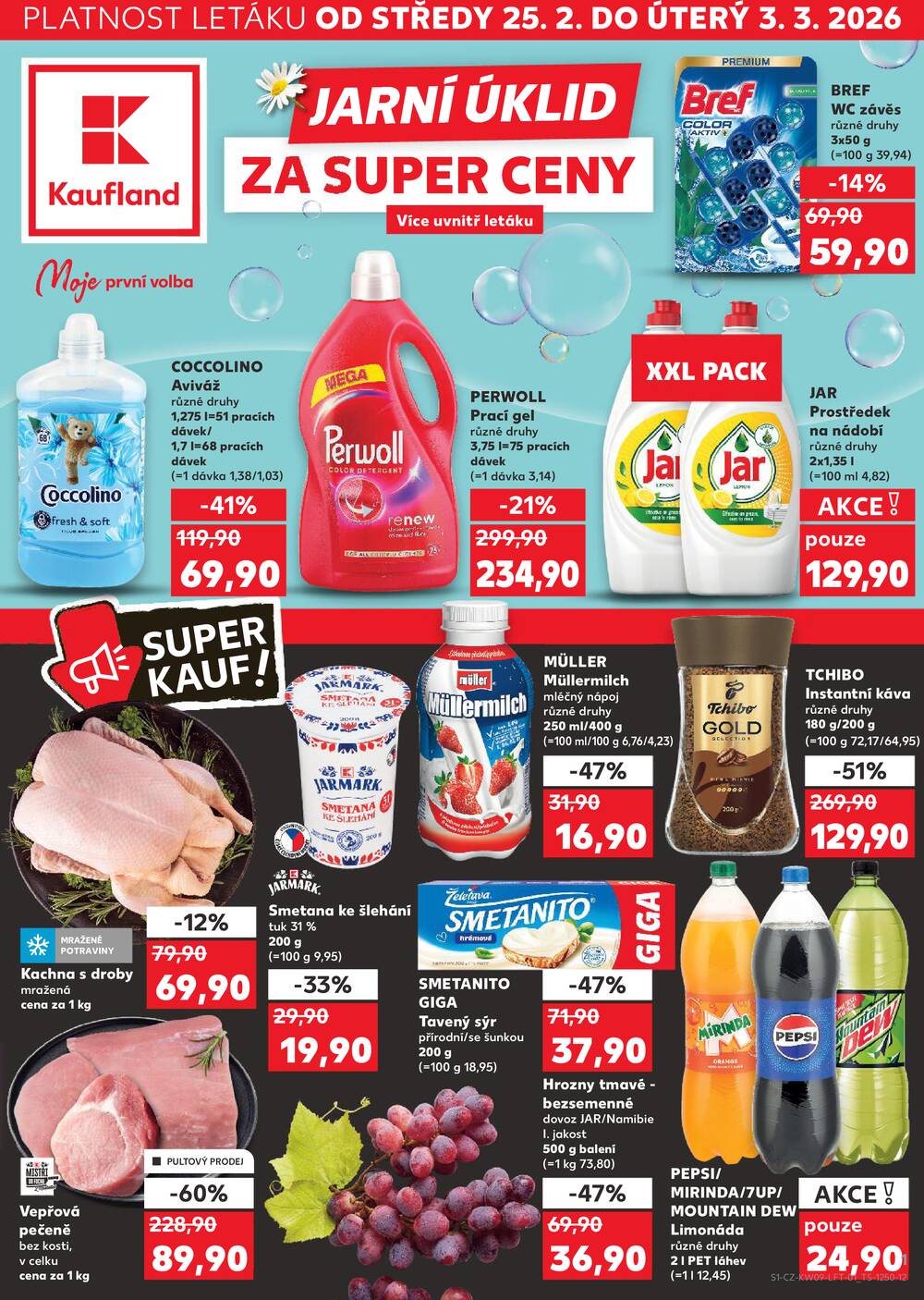 Leták Kaufland - Kaufland 25.2. - 3.3. - Kaufland - Kolín - strana 1