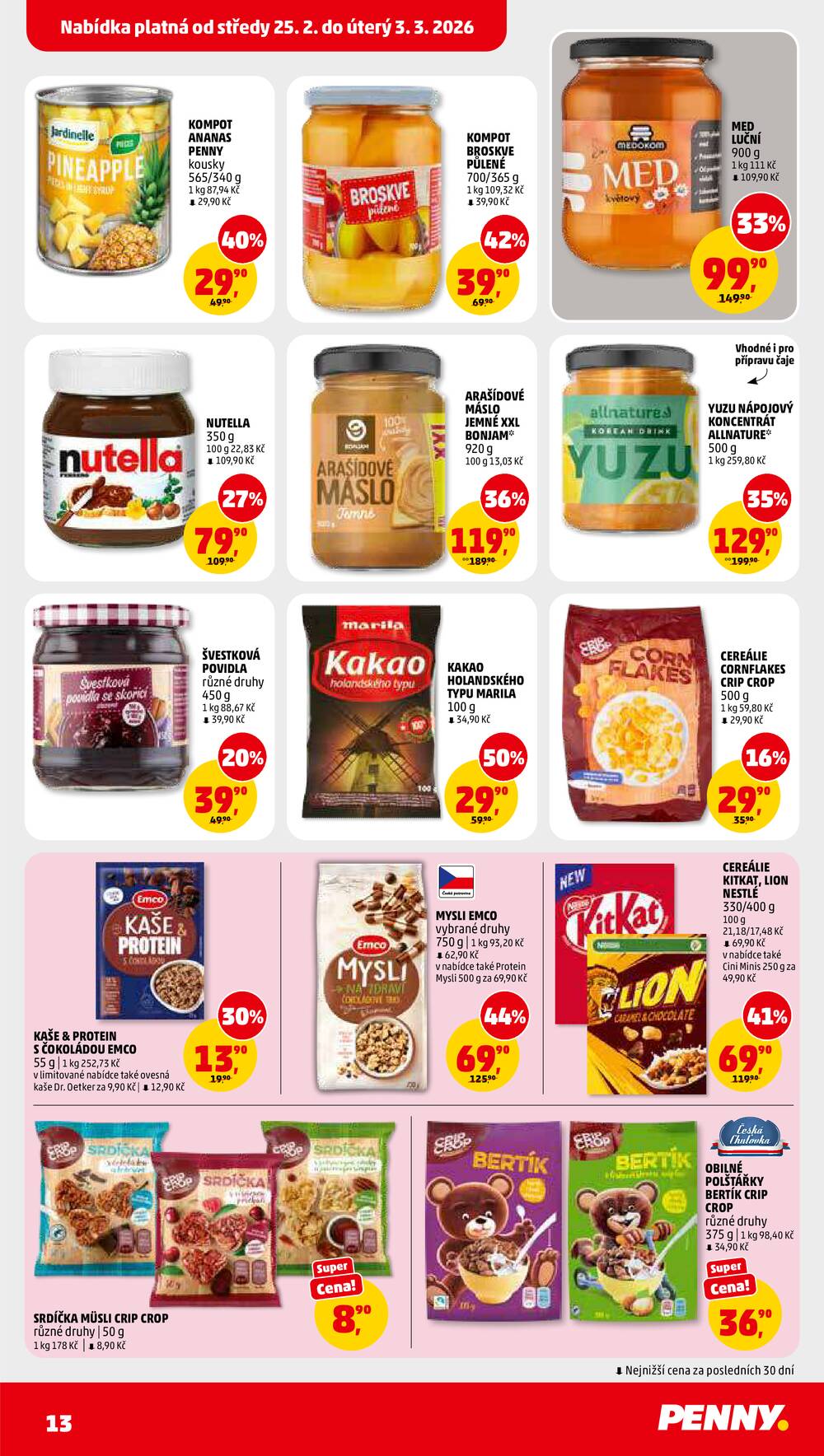 Leták Penny Market - Penny Market od 25.2. do 3.3.2026 - strana 13 Leták Penny Market - Penny Market od 25.2. do 3.3.2026 - strana 13