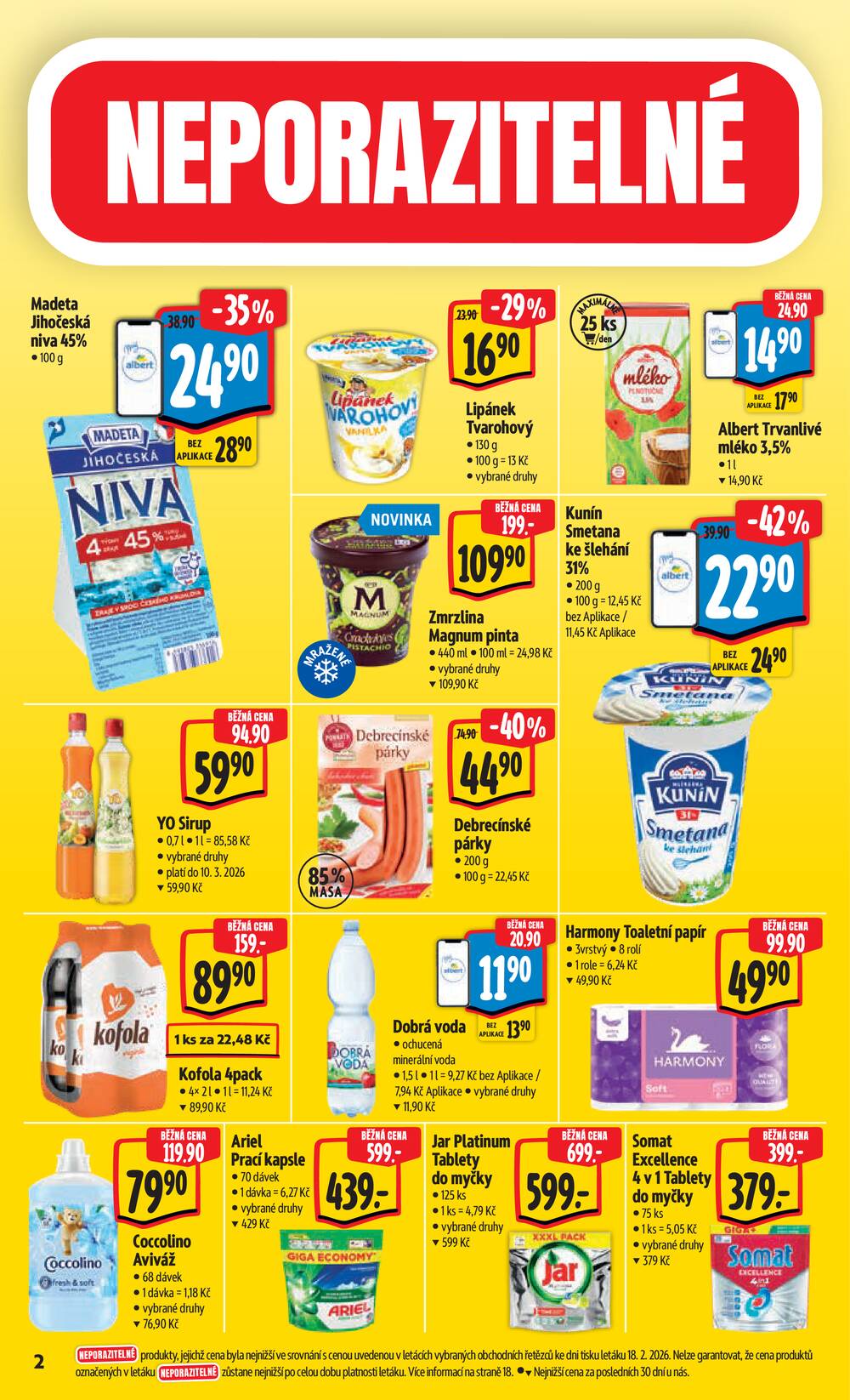 Leták Albert - Albert Hypermarket Jihomoravský od 25.2. do 3.3.2026 - strana 6 Leták Albert - Albert Hypermarket Jihomoravský od 25.2. do 3.3.2026 - strana 6