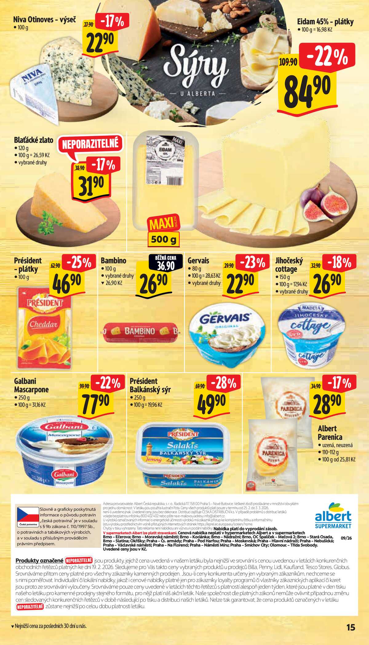 Albert Supermarket od 25.2. do 3.3.2026 strana 17