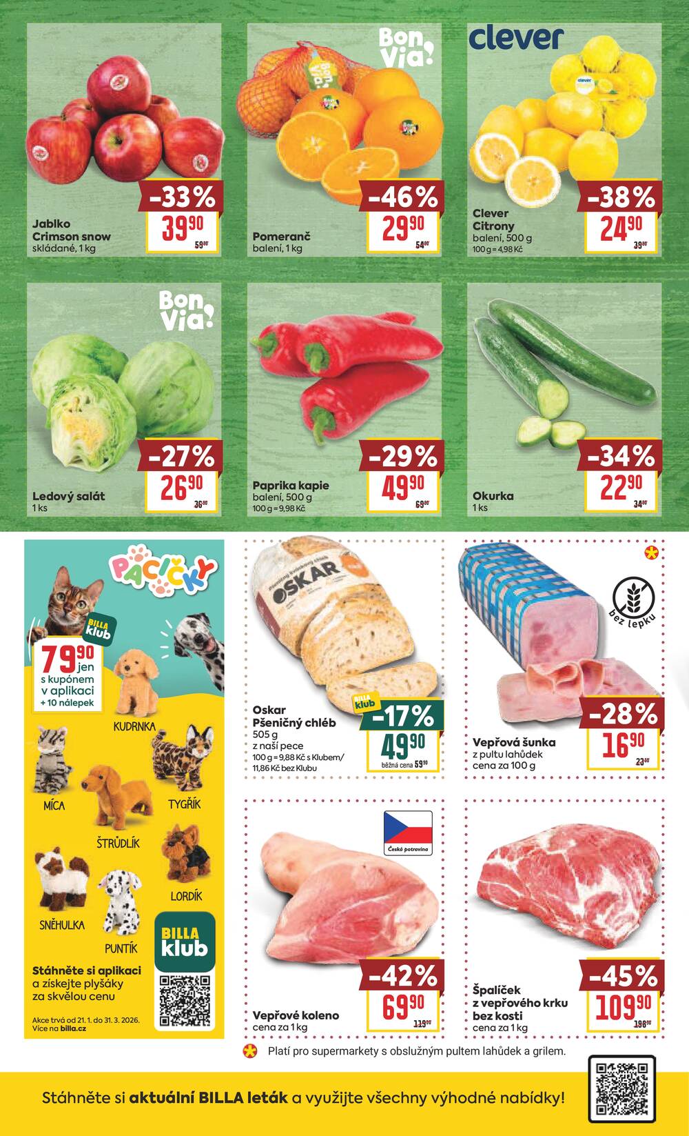 BILLA malý leták od 25.2. do 3.3.2026