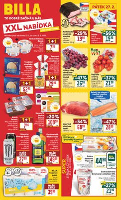 BILLA malý leták od 25.2. do 3.3.2026