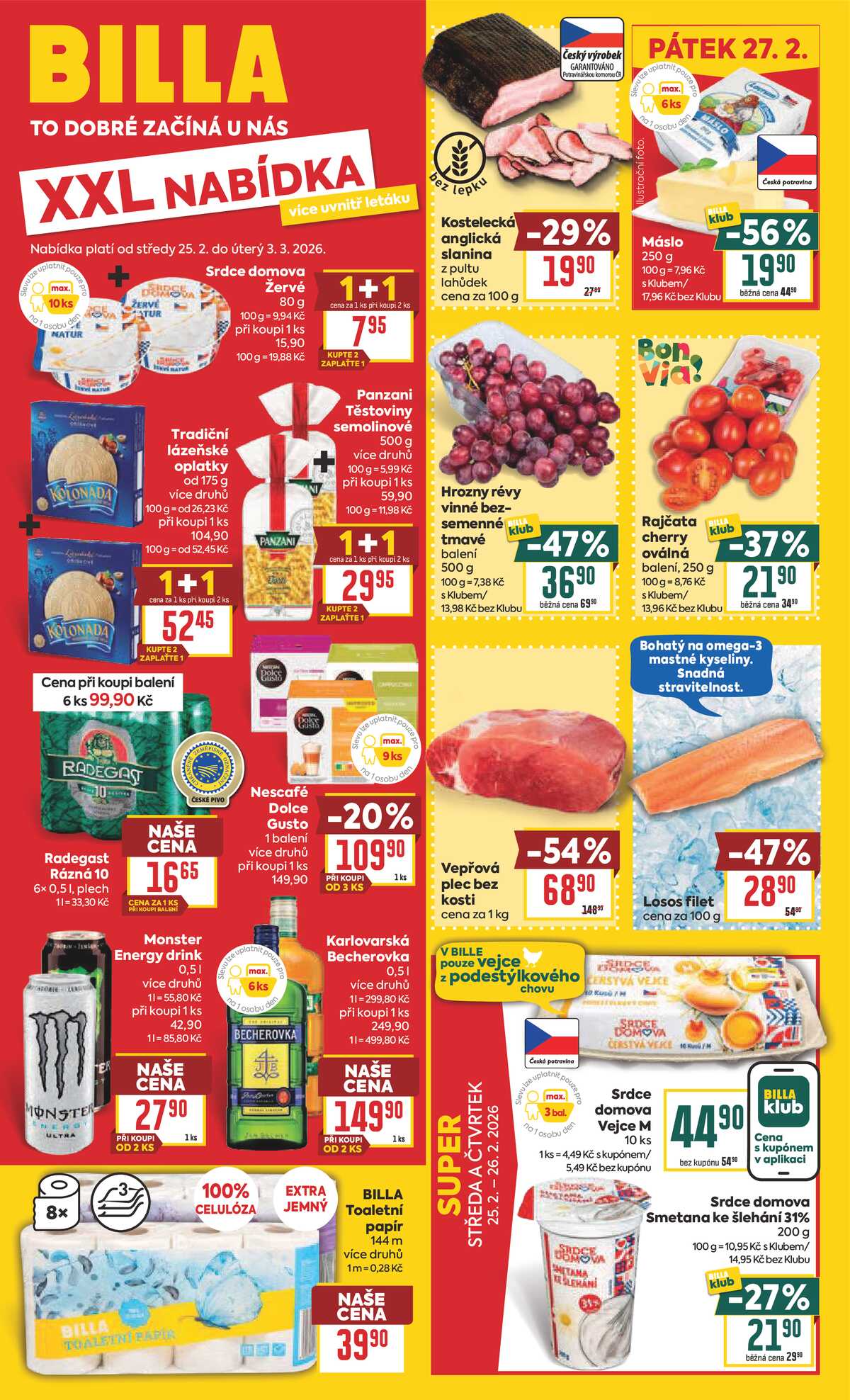 BILLA od 25.2. do 3.3.2026 strana 1