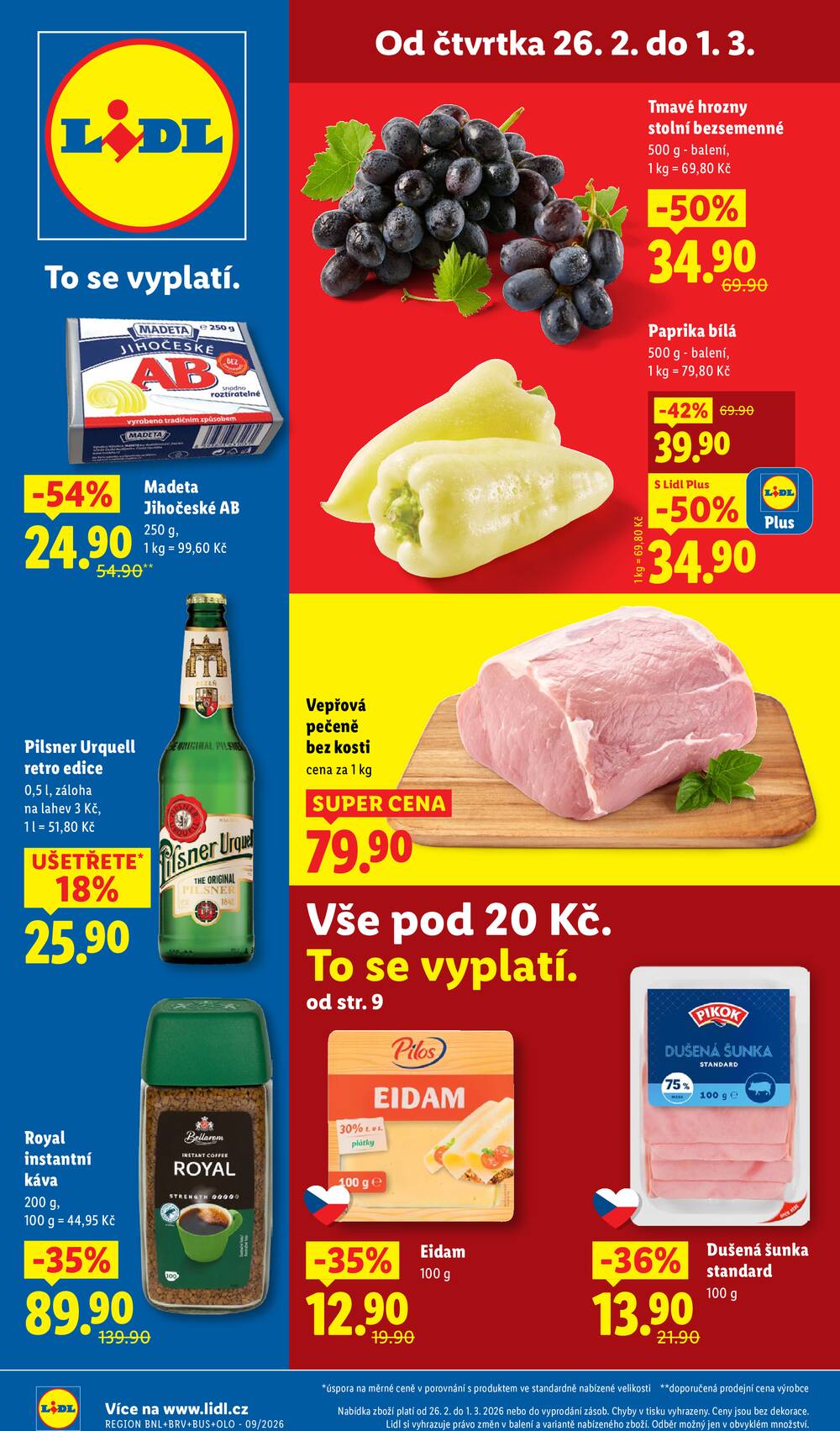Leták Lidl - Lidl Čtvrtek od 26.2. do 1.3.2026 - strana 1