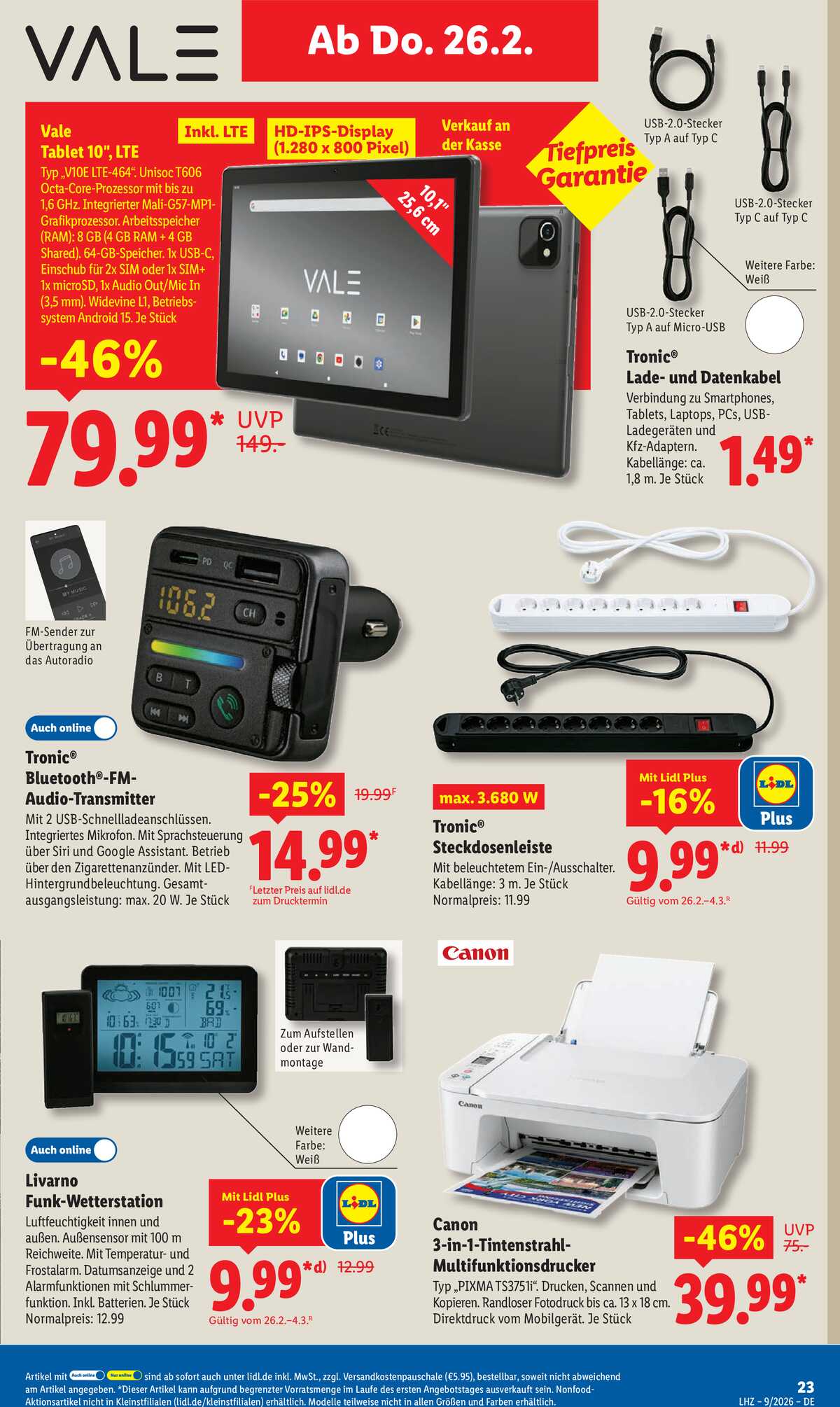 Leták Lidl Německo 23.2.-28.2.2026 strana 35