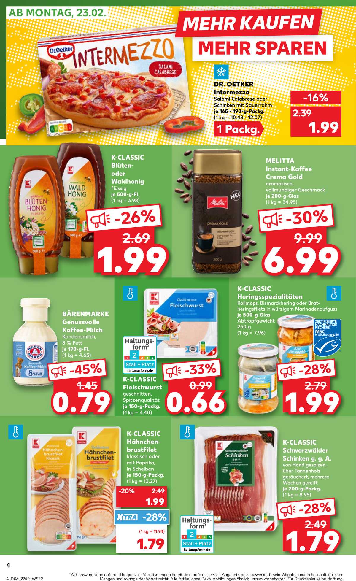 Leták Kaufland Německo 22.2.-25.2.2026 strana 4