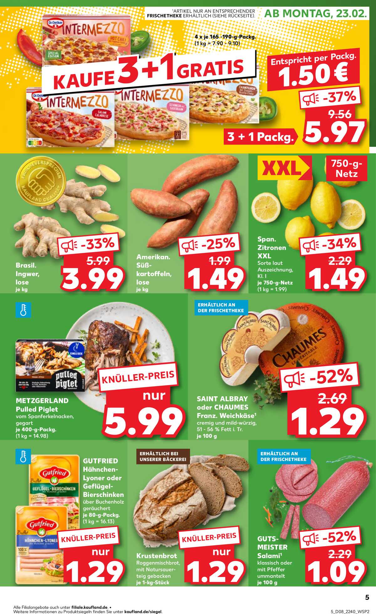 Leták Kaufland Německo 22.2.-25.2.2026 strana 5