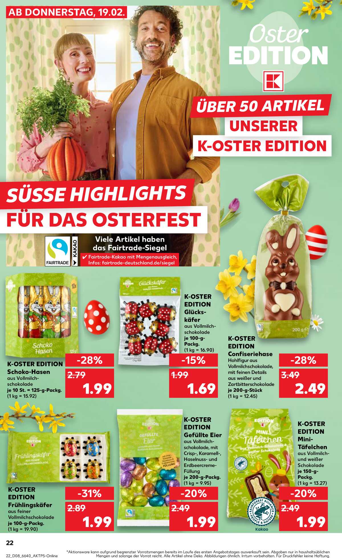 Leták Kaufland Německo 22.2.-25.2.2026 strana 22