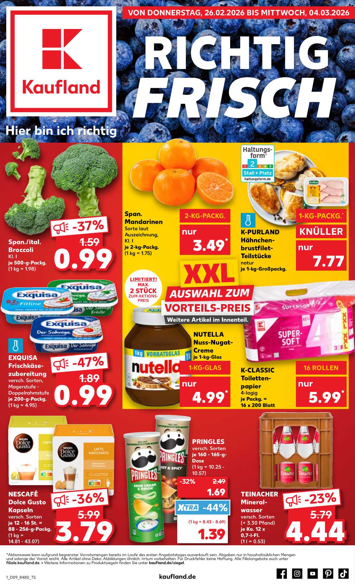 Leták Kaufland Německo 26.2.-4.3.2026 strana 1