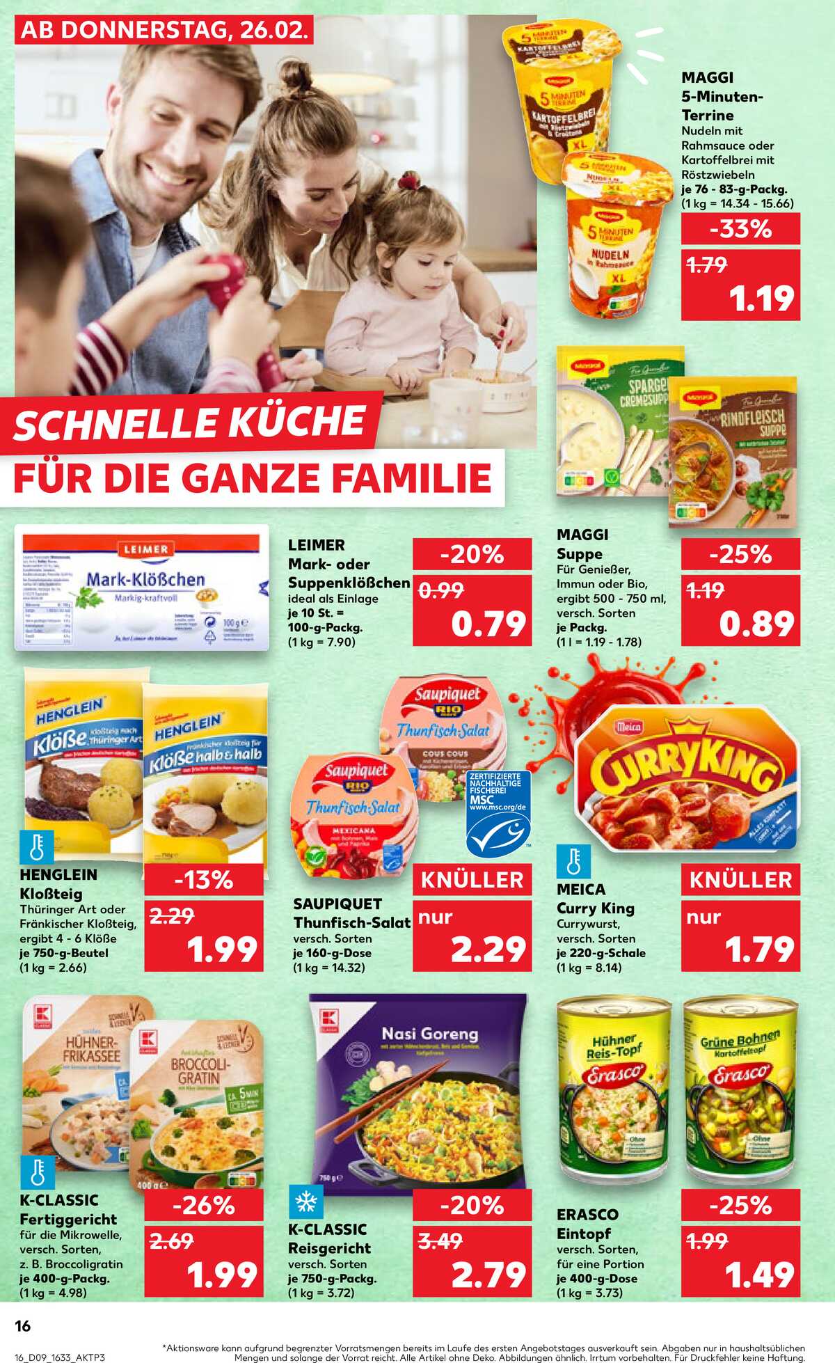 Leták Kaufland Německo 26.2.-4.3.2026 strana 16