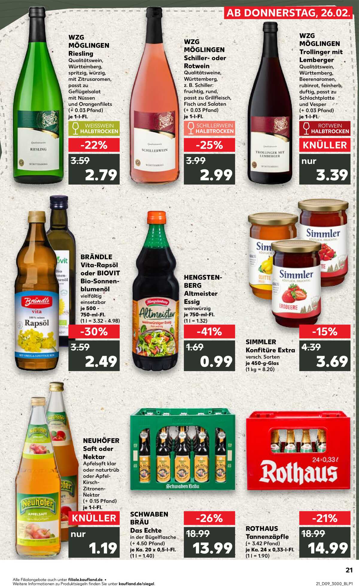 Leták Kaufland Německo 26.2.-4.3.2026 strana 21