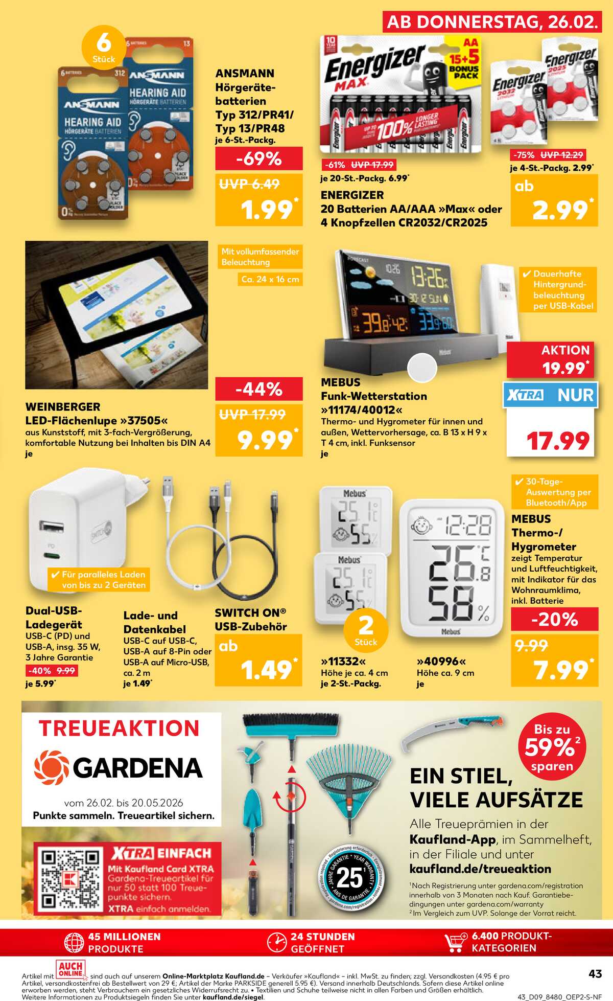 Leták Kaufland Německo 26.2.-4.3.2026 strana 43