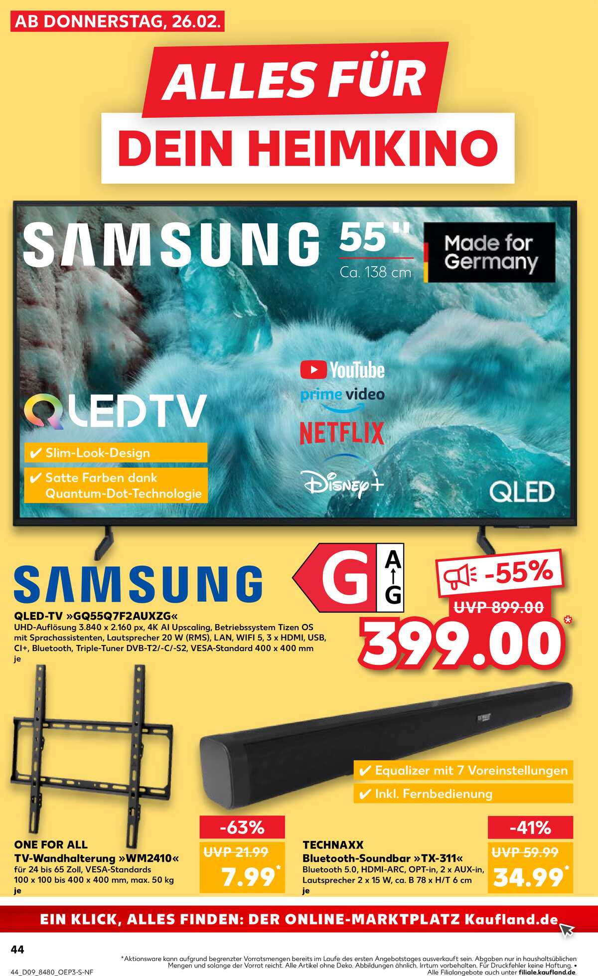 Leták Kaufland Německo 26.2.-4.3.2026 strana 44