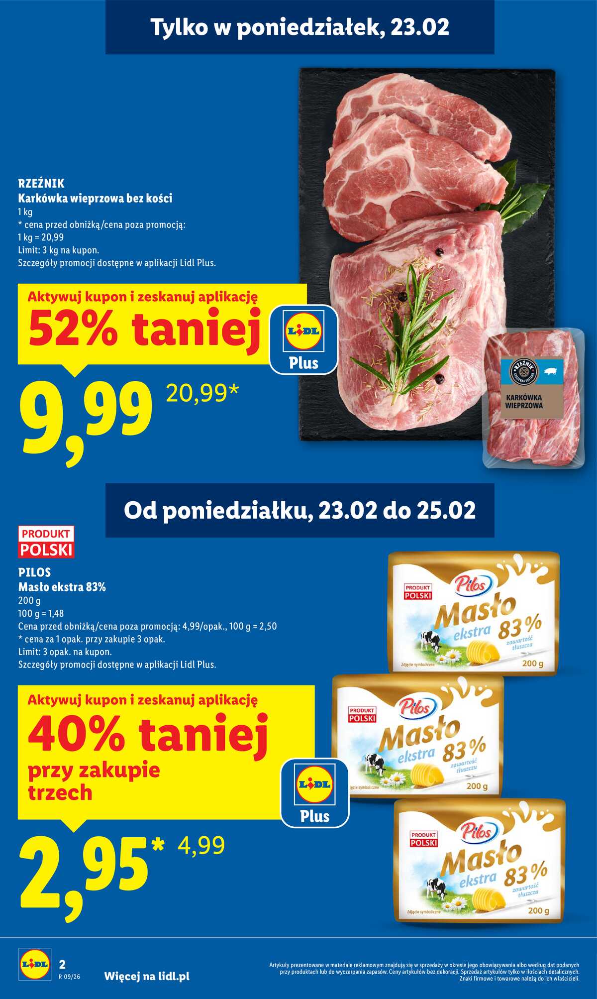 Leták Lidl Polsko 23.2.-25.2.2026 strana 2