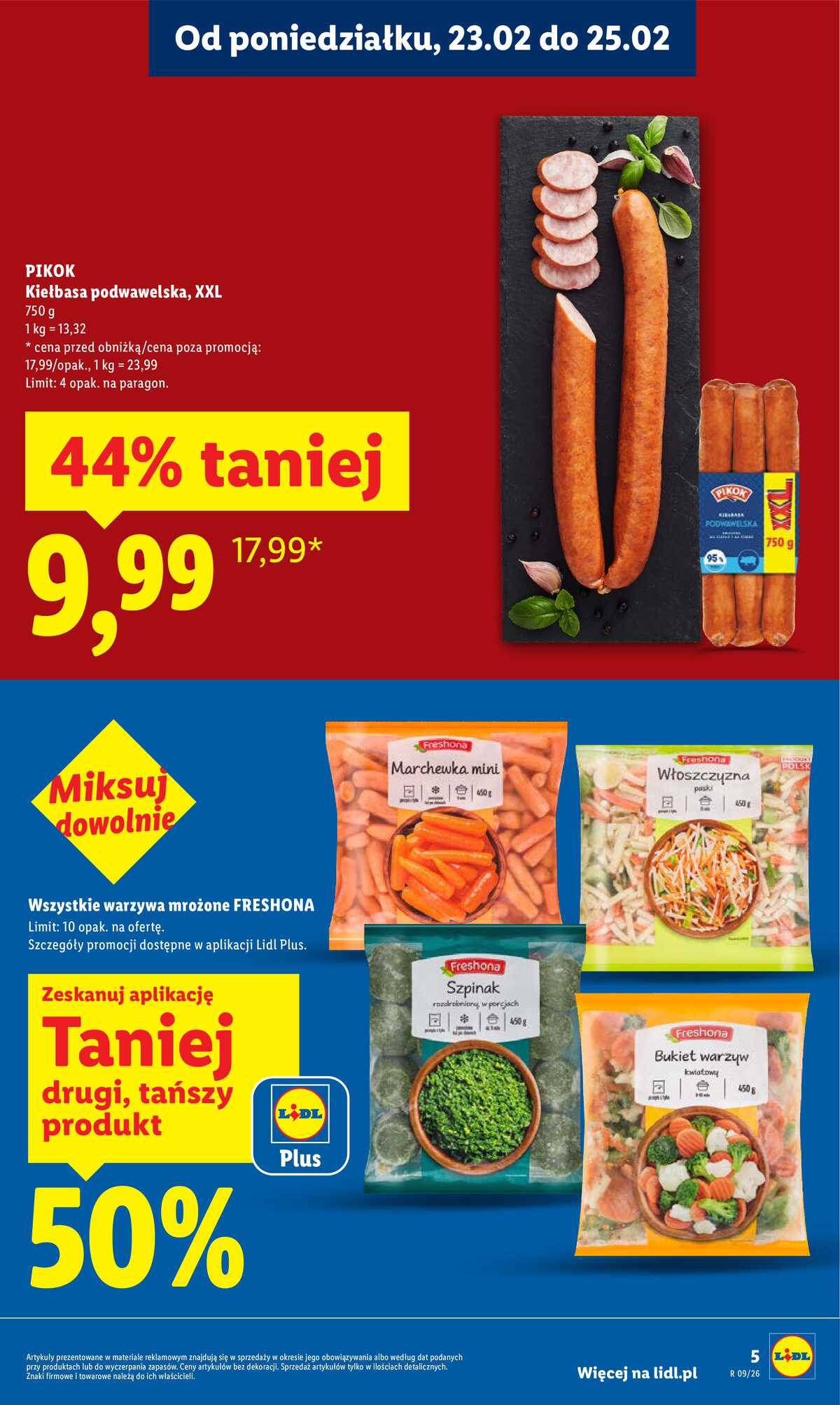 Leták Lidl Polsko 23.2.-25.2.2026 strana 5