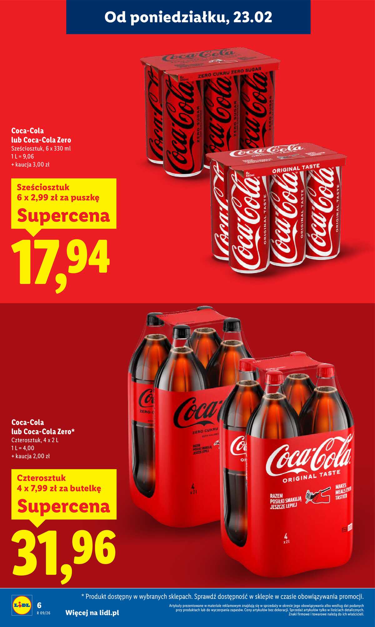 Leták Lidl Polsko 23.2.-25.2.2026 strana 6