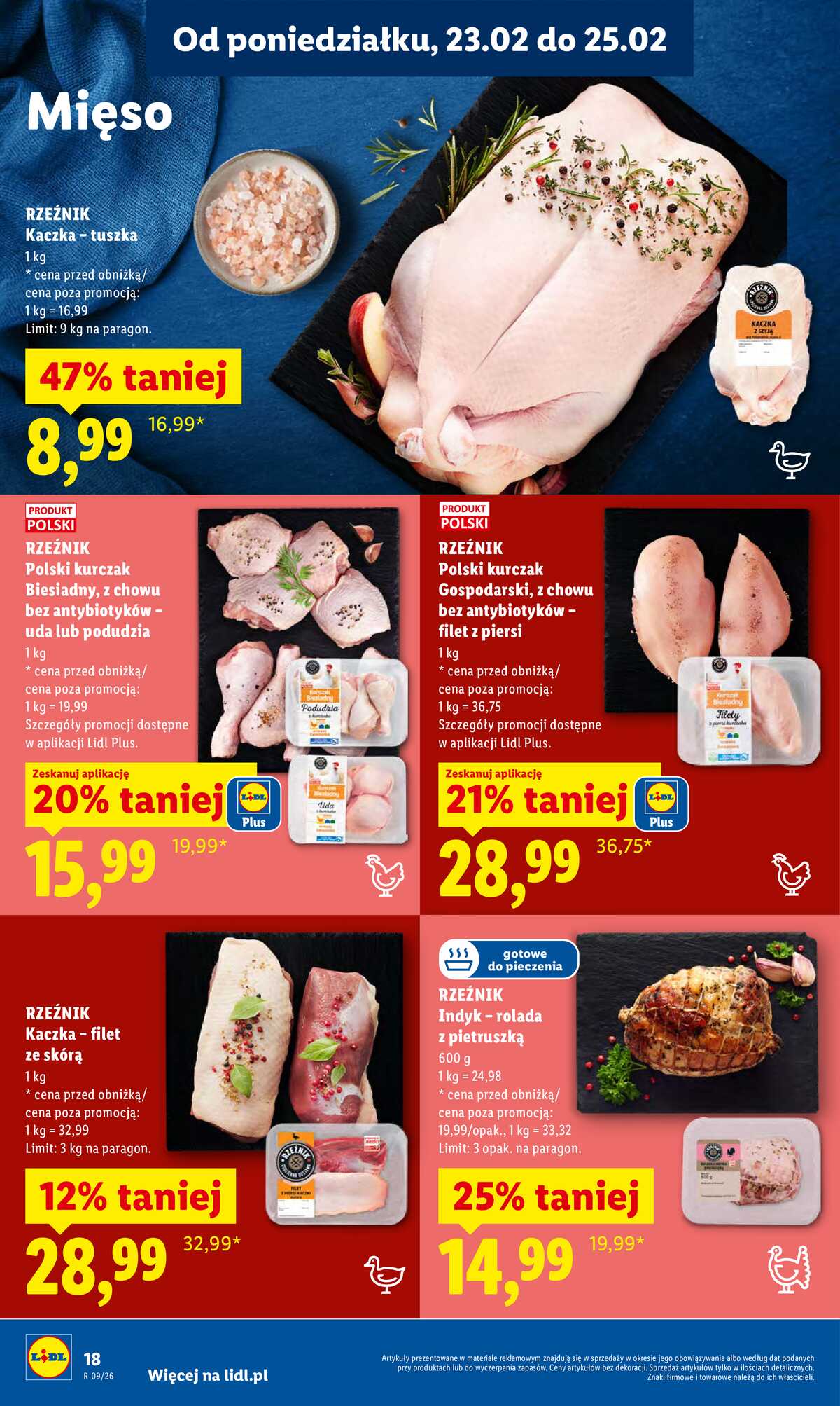 Leták Lidl Polsko 23.2.-25.2.2026 strana 18