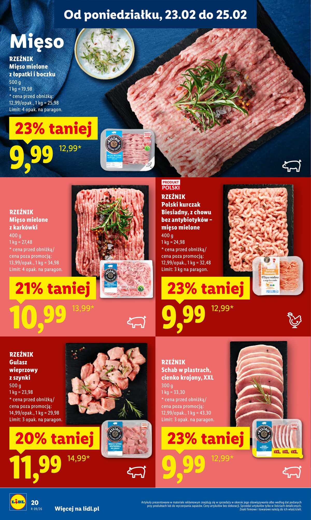 Leták Lidl Polsko 23.2.-25.2.2026 strana 20