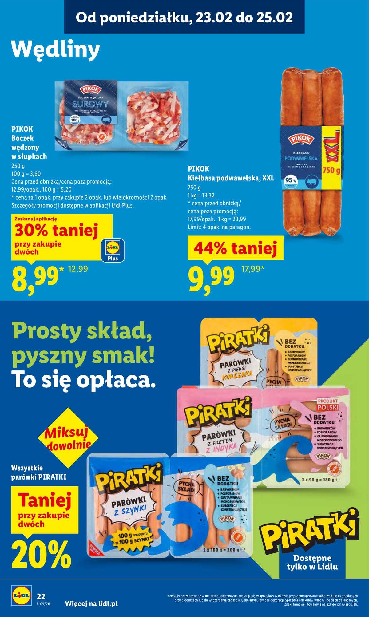 Leták Lidl Polsko 23.2.-25.2.2026 strana 22