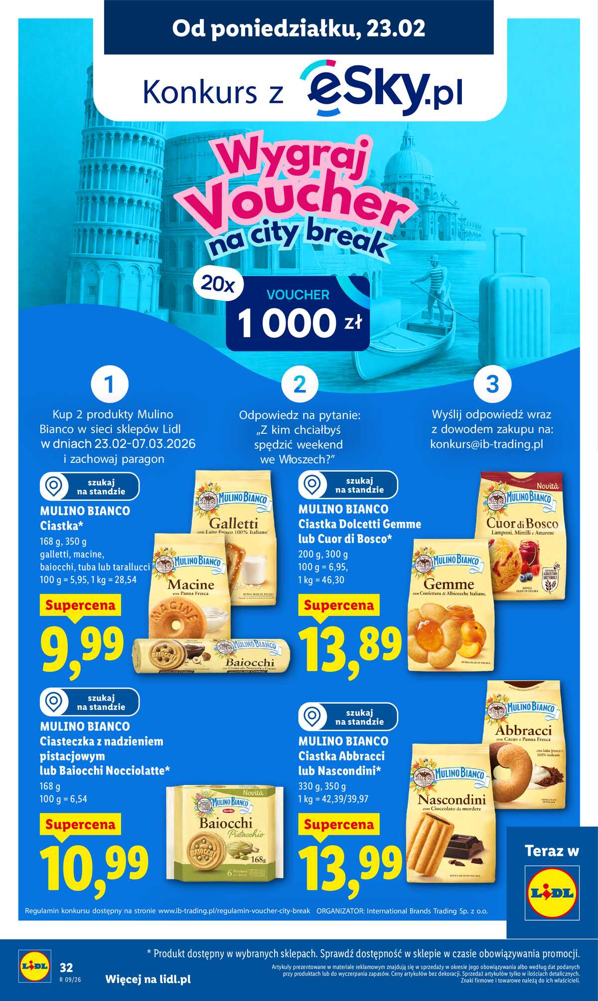 Leták Lidl Polsko 23.2.-25.2.2026 strana 32