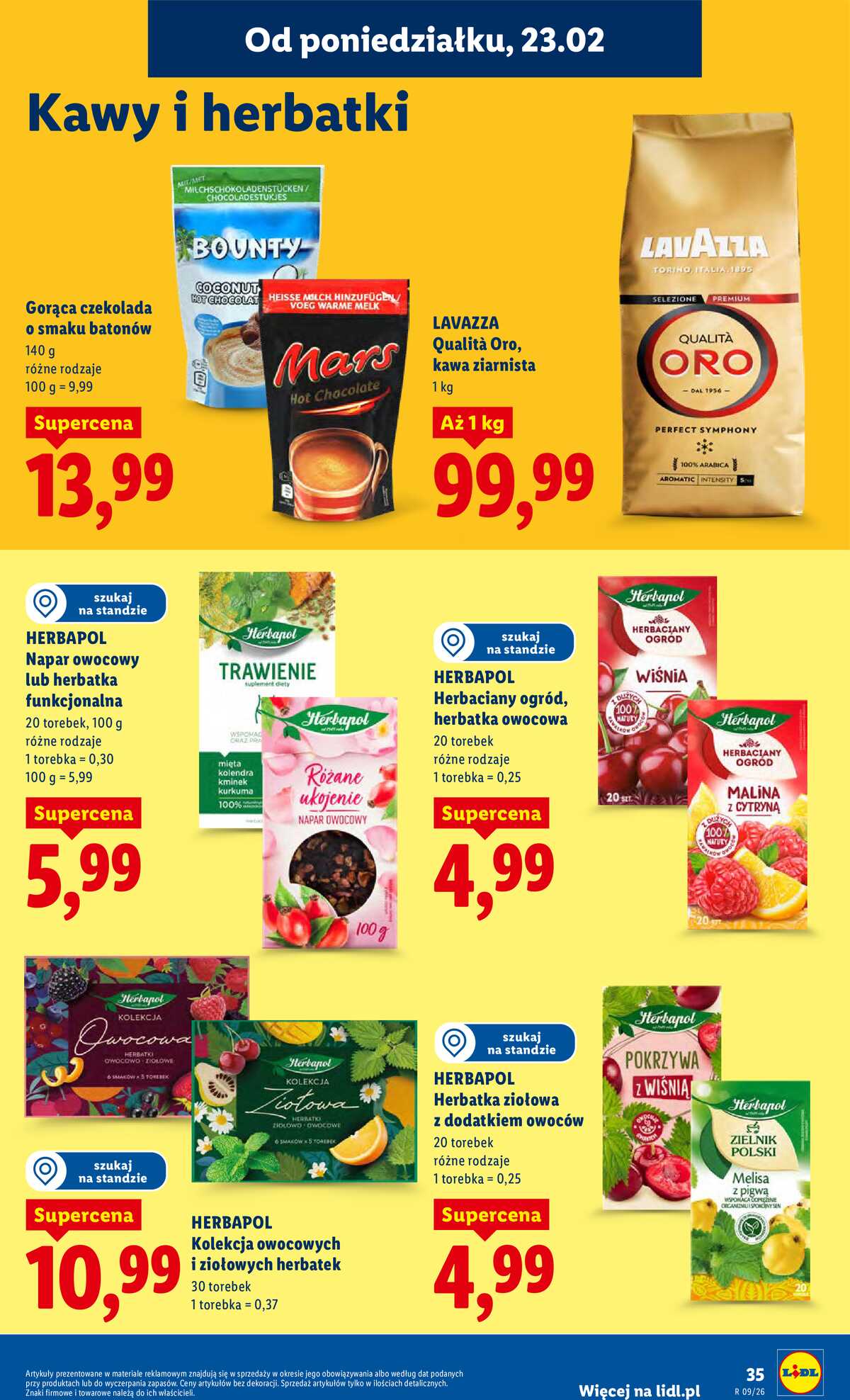Leták Lidl Polsko 23.2.-25.2.2026 strana 35