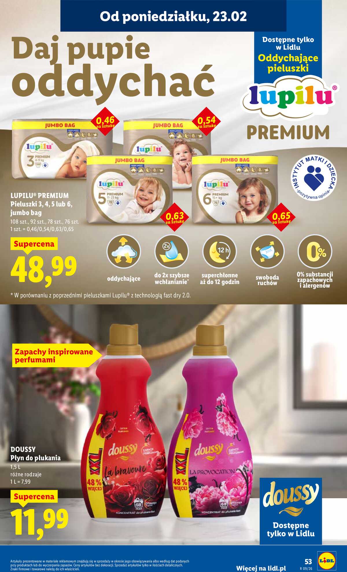 Leták Lidl Polsko 23.2.-25.2.2026 strana 53