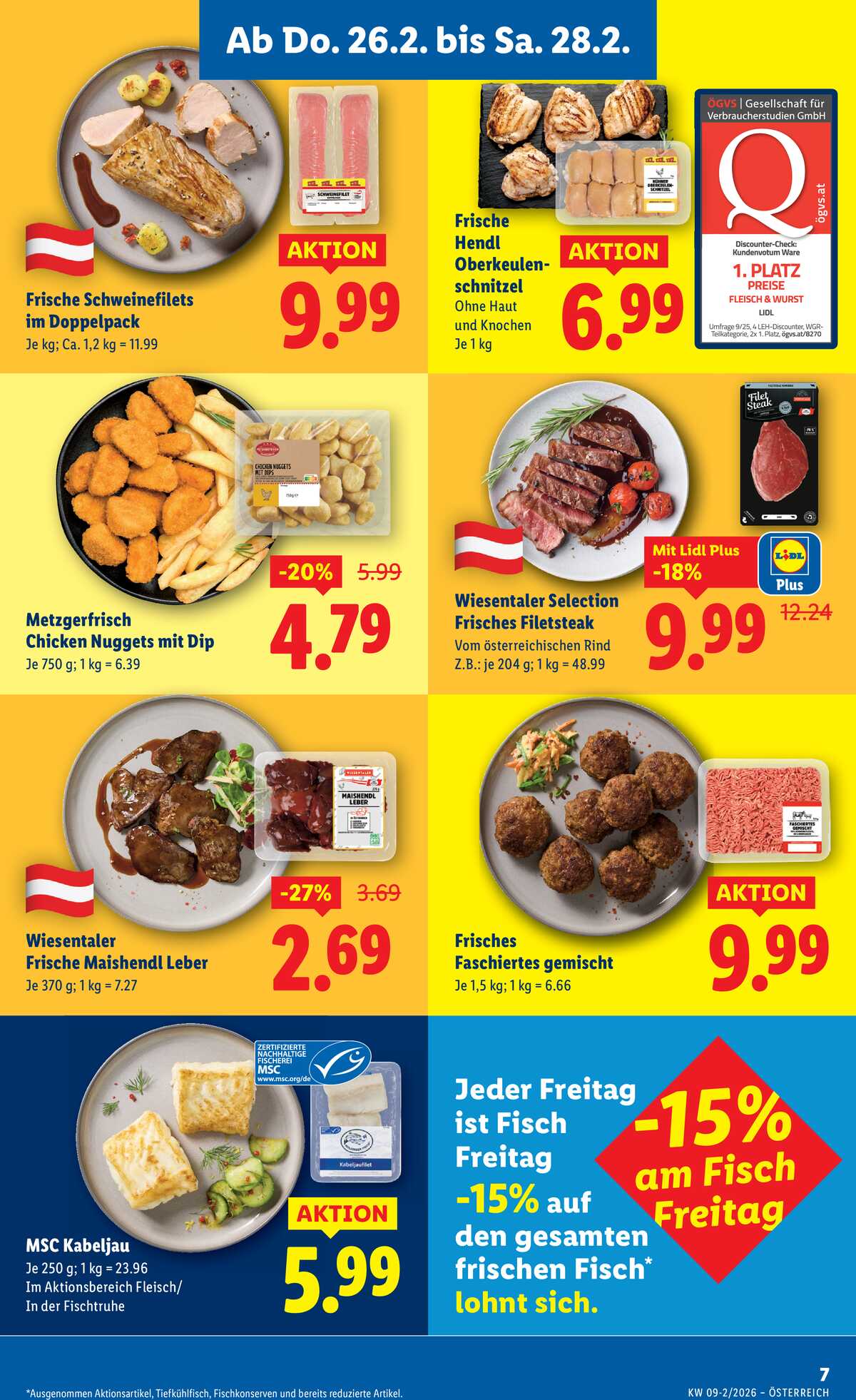 Leták Lidl Rakousko 26.2.-4.3.2026 strana 9