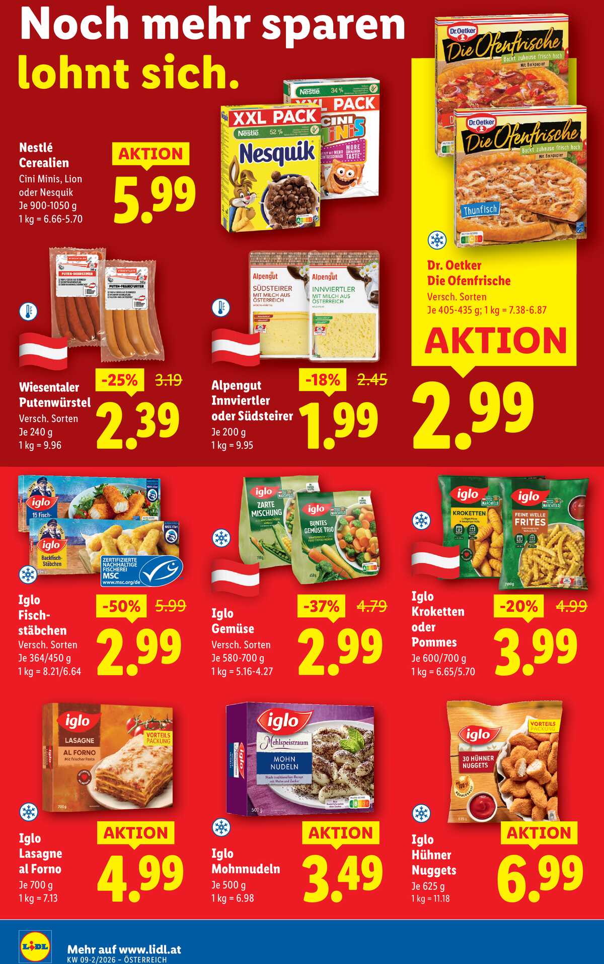 Leták Lidl Rakousko 26.2.-4.3.2026 strana 10