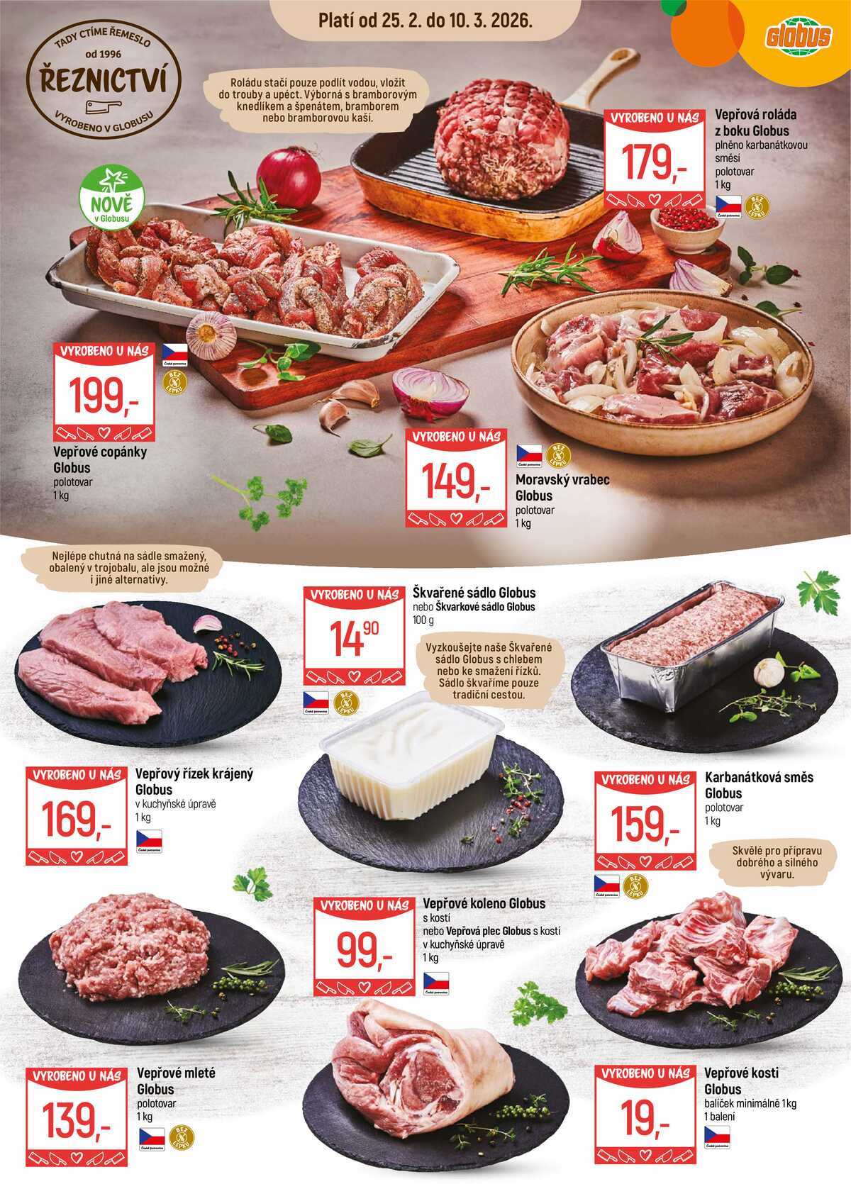 Akční leták Globus 25.2. - 3.3.2026 - Globus Praha - Centrum Černý Most strana 11