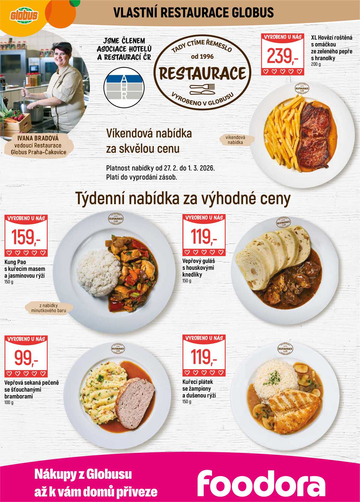 Akční leták Globus 25.2. - 3.3.2026 - Globus Praha - Čakovice strana 8