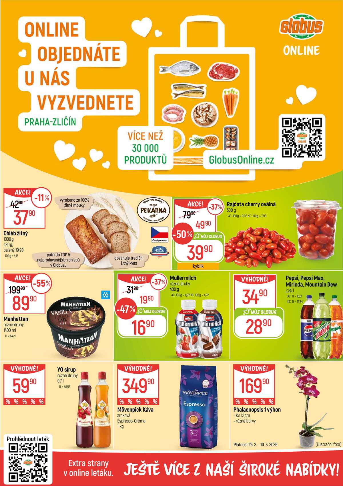 Akční leták Globus 25.2. - 3.3.2026 - Globus Praha - Zličín strana 2