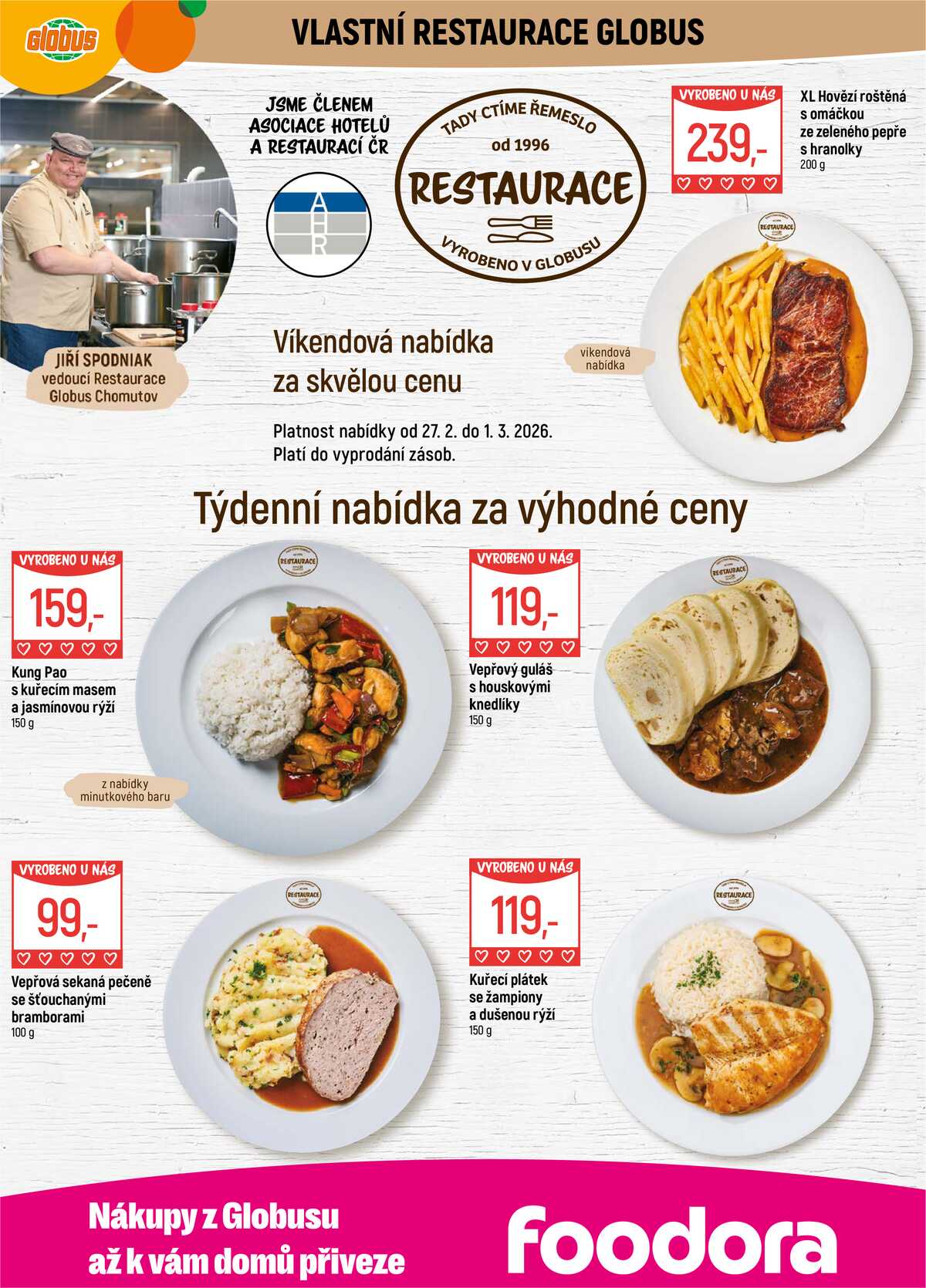 Akční leták Globus 25.2. - 3.3.2026 - Globus Chomutov strana 8