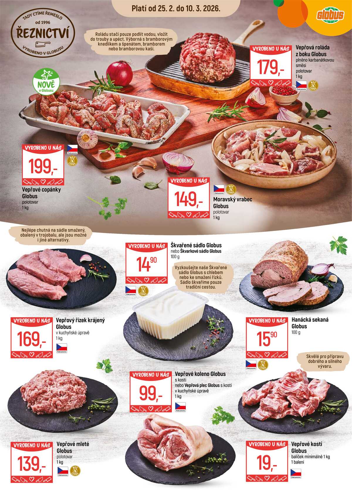 Akční leták Globus 25.2. - 10.3.2026 - Globus Olomouc strana 2